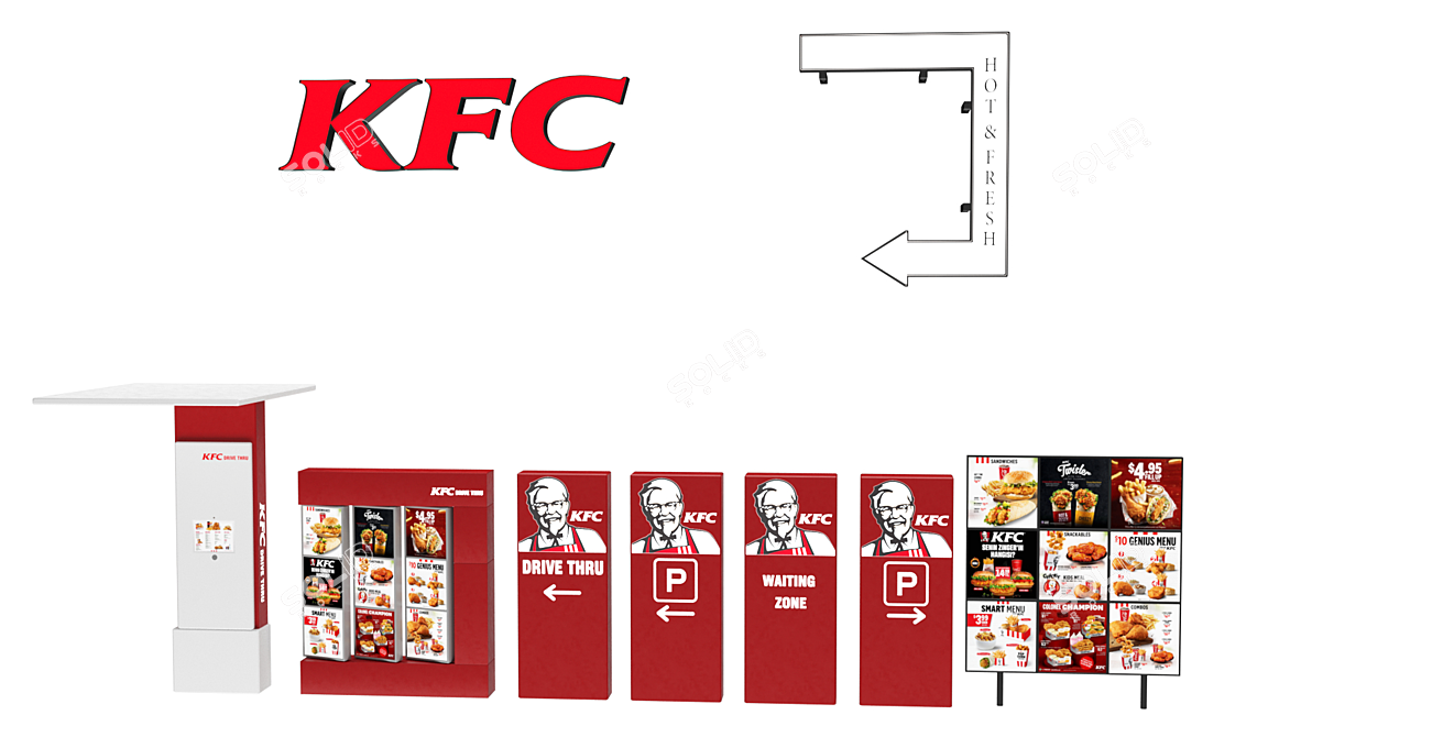 KFC Commercial Food Equipment 3D model image 2