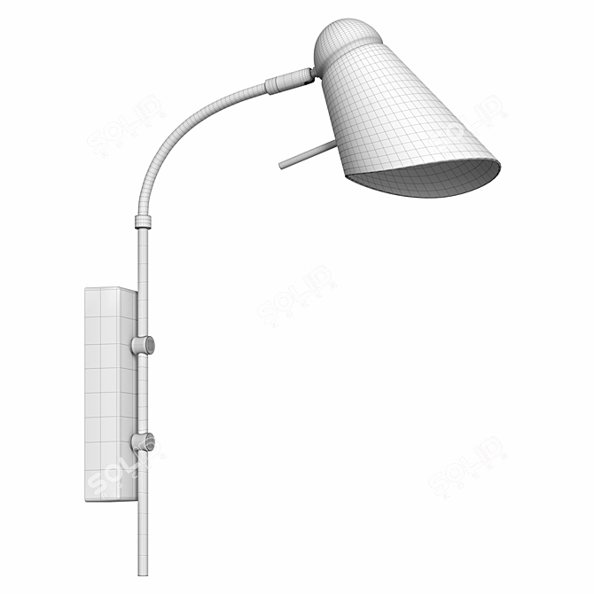 Lovato 2666-1W and 2667-1W: Stylish Modern Wall Lamps 3D model image 9