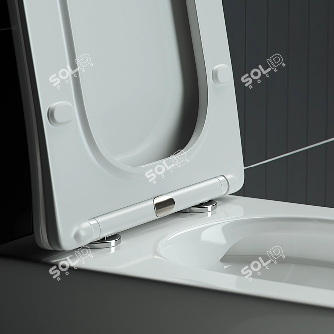 Mono Hanging Toilet CN1902 by Ceramica Nova 3D model image 2