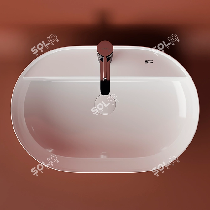 Title: Modo CN2004 Washbasin 3D model image 3