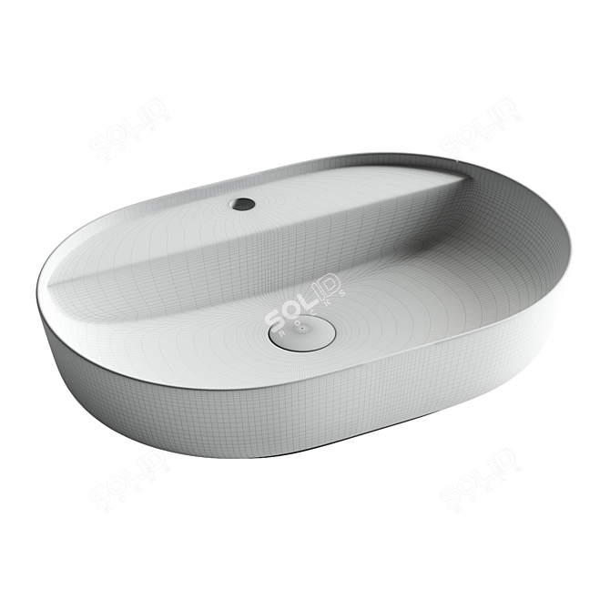 Title: Modo CN2004 Washbasin 3D model image 6