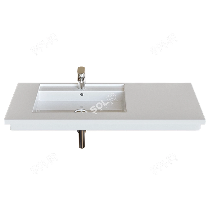 Roca Prisma Surface Mounted Washbasin 3D model image 1