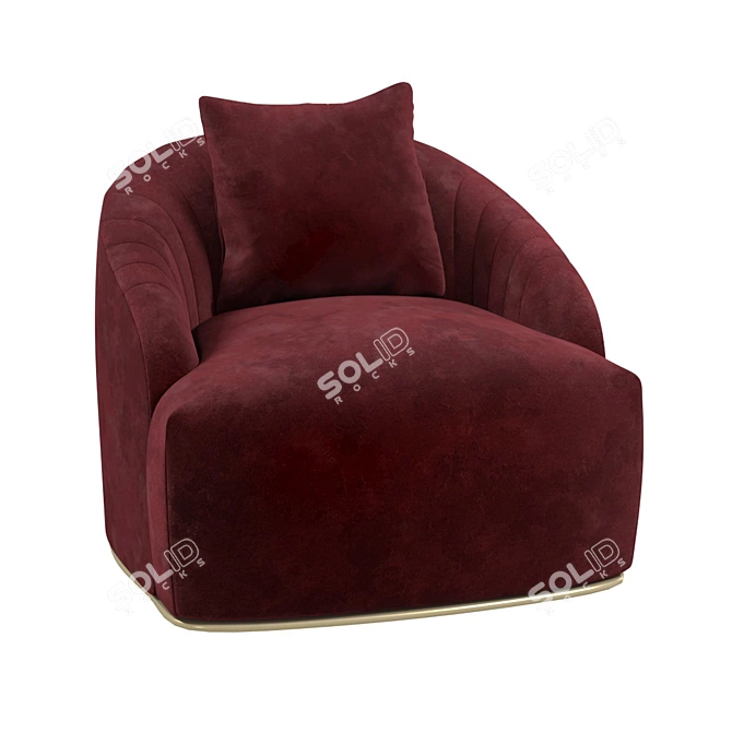 Cozy Astrid Armchair - Your Perfect Companion! 3D model image 4