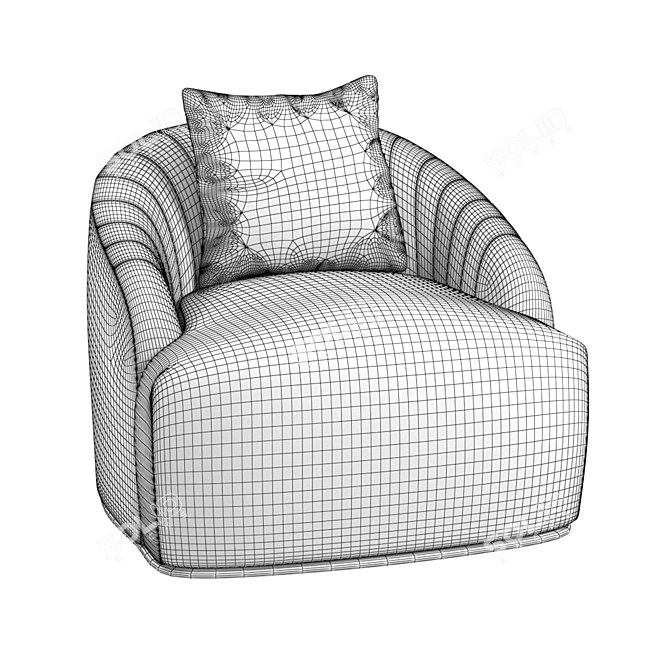 Cozy Astrid Armchair - Your Perfect Companion! 3D model image 5