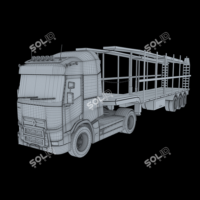 Renault Truck Model 2015 3D model image 5