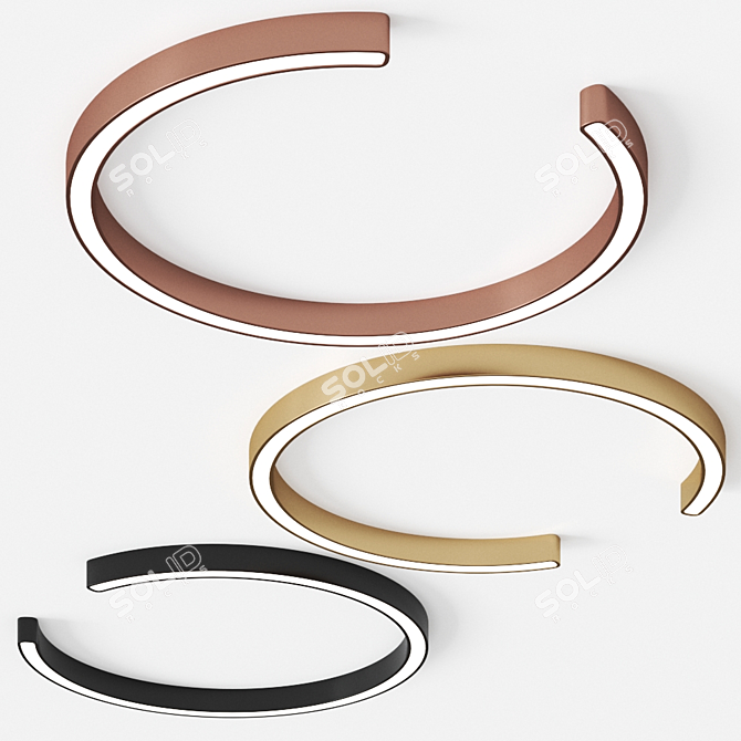 Cyclone Pendant Light: Greek Craftsmanship 3D model image 1