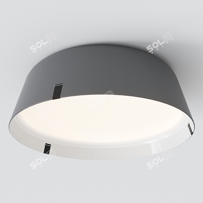 Contemporary Borderline Ceiling Lamp 3D model image 2