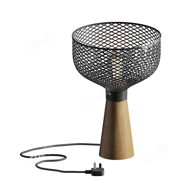 Modern Loft Table Lamp 3D model image 1