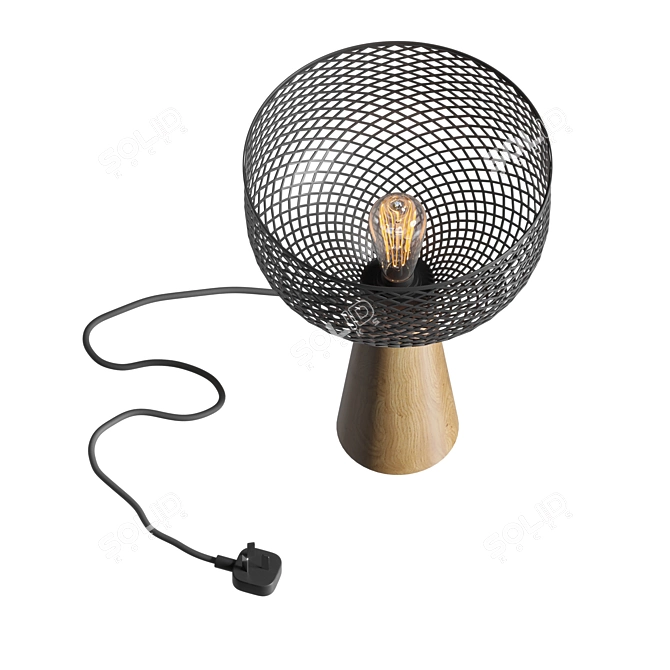 Modern Loft Table Lamp 3D model image 2