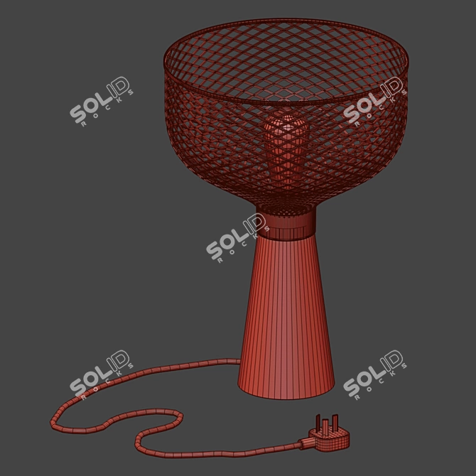 Modern Loft Table Lamp 3D model image 3