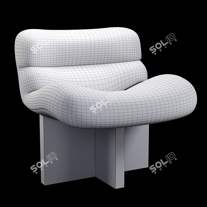 Zuma Lounge - Modern Chair 3D model image 3