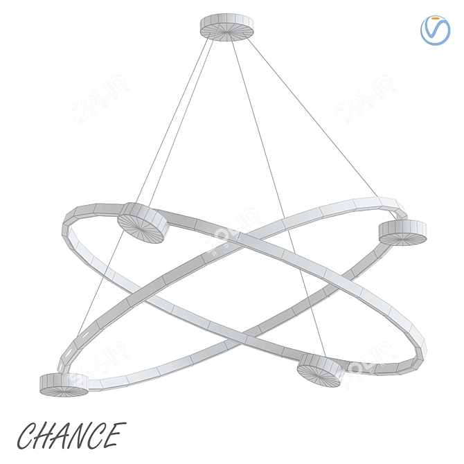 Contemporary Design Chance Lamp 3D model image 2