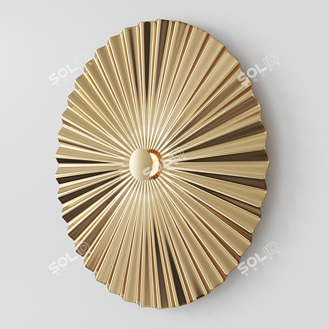 Plie Contemporary LED Wall Light 3D model image 2