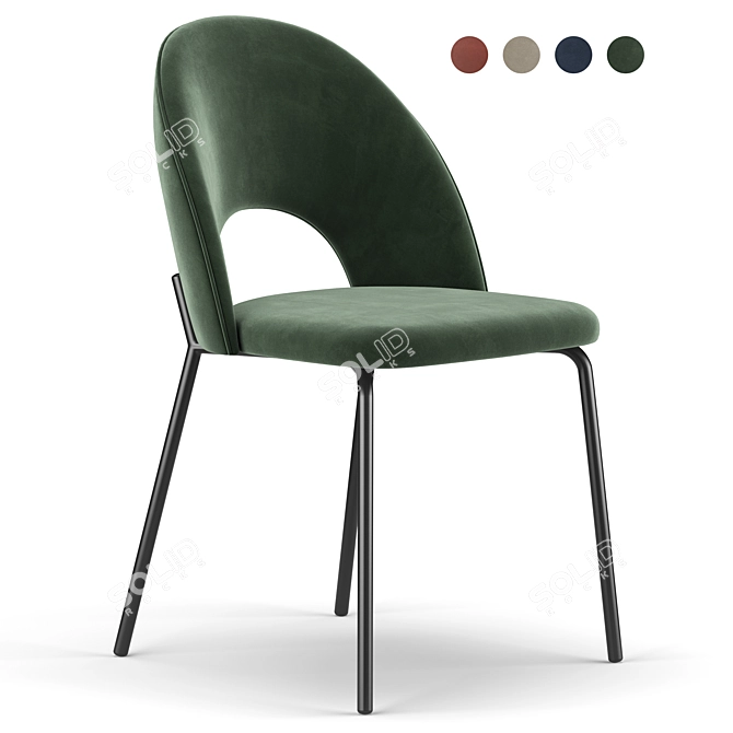 Elegant Chaises Chair 3D model image 1