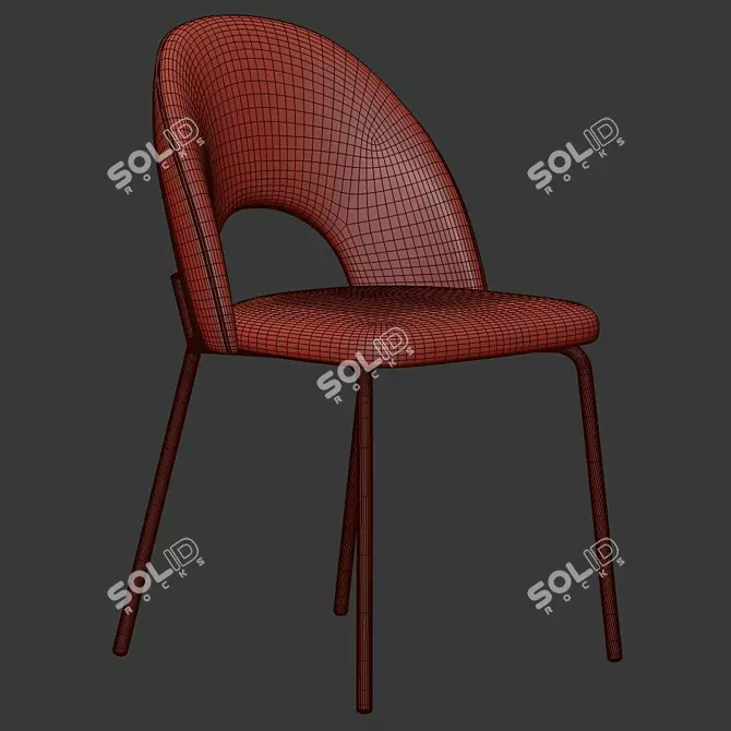 Elegant Chaises Chair 3D model image 5