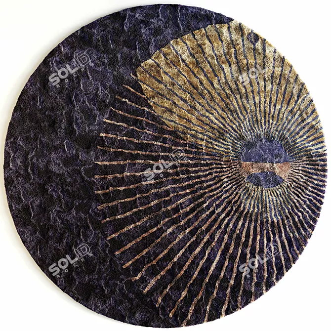 Cosmic Elegance: Roche Bobois Rug 3D model image 1