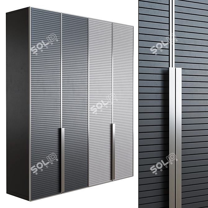 Stylish Wardrobe for Any Room 3D model image 1