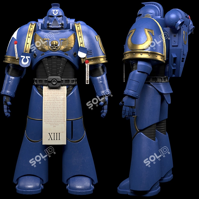 Ultramarine Space Marine: Elite Model 3D model image 1