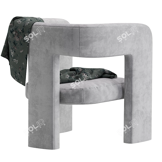 Elegant Tressel Chair: Lee Jofa 3D model image 2