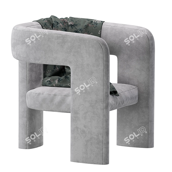 Elegant Tressel Chair: Lee Jofa 3D model image 4