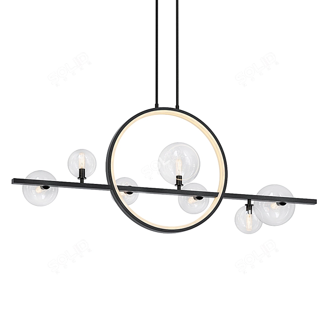 Iona Halo Pendant Light Kit 3D model image 1