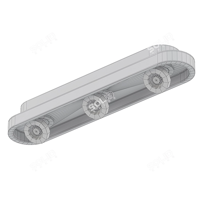Etel-Long LED Ceiling Light 3D model image 2