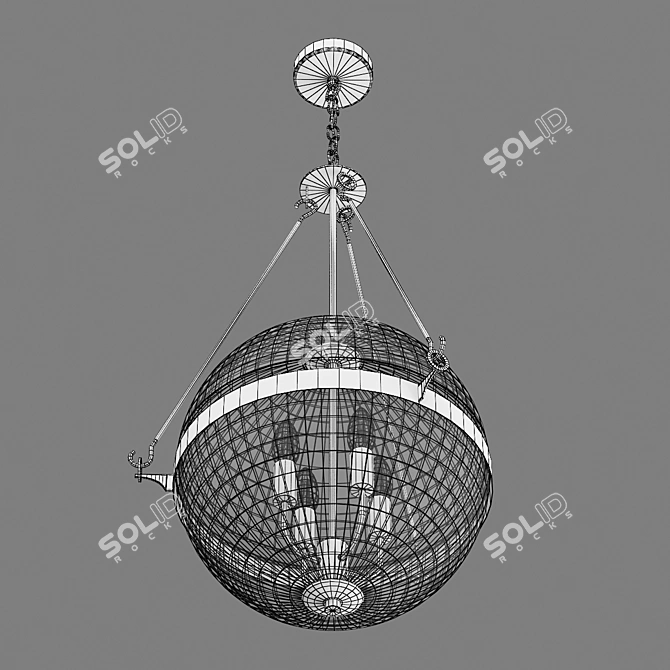 Modena Lightstar Pendant Chandelier 3D model image 3