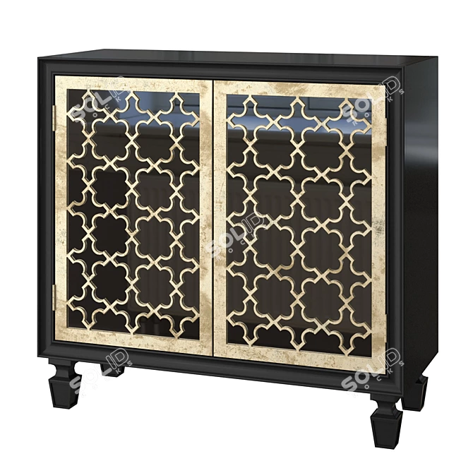 Sleek Franzea Chest of Drawers 3D model image 1