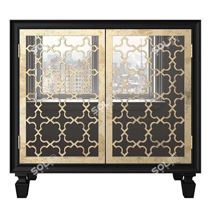 Sleek Franzea Chest of Drawers 3D model image 2