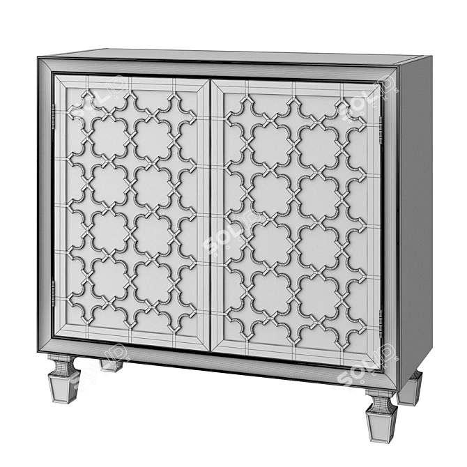 Sleek Franzea Chest of Drawers 3D model image 3