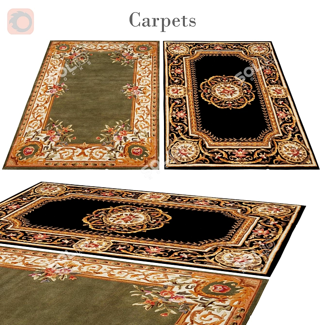 Modern Stylish Rug 149 3D model image 1