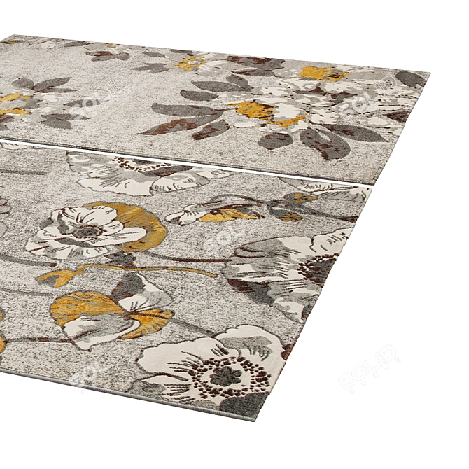 Modern Polys Vets Rug 153 3D model image 2