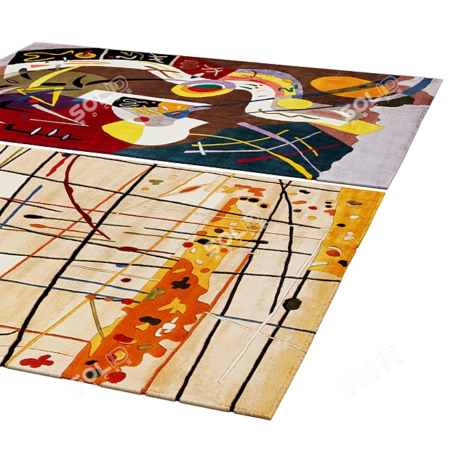 Luxury Rug 154: Polys 3,888, Vets 4,004 3D model image 2