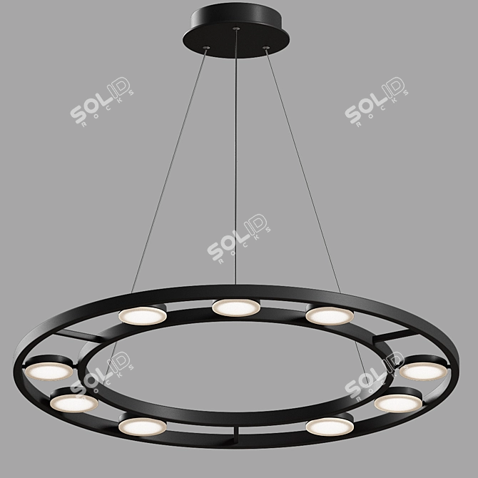 Elegant Maytoni Fad Chandelier 3D model image 2