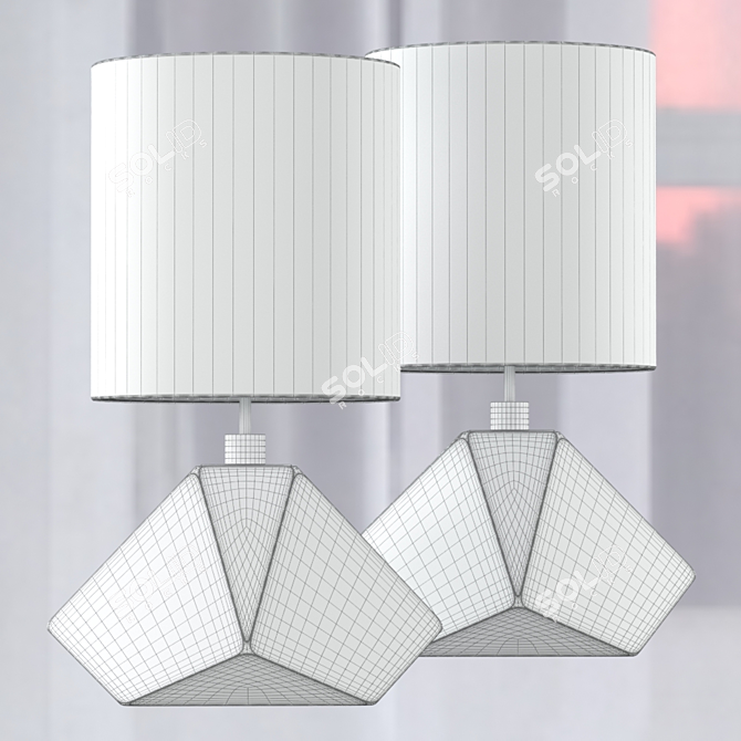 Elegant Diamond Lamp: Bella-Figura 3D model image 4
