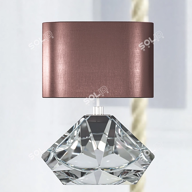 Sparkling Diamond Lamp: Clear TL700 3D model image 2
