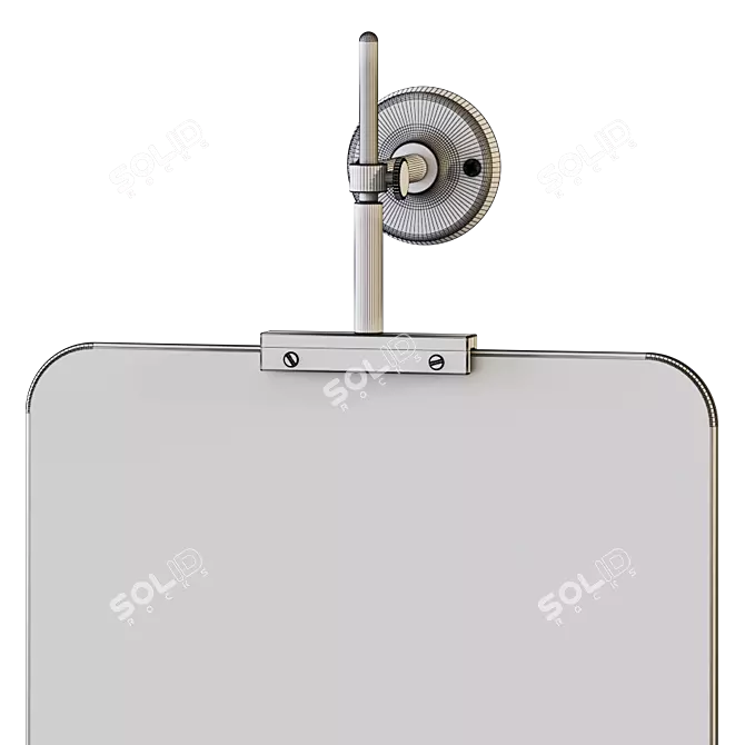 Gilded Orwell Industrial Mirror 3D model image 4