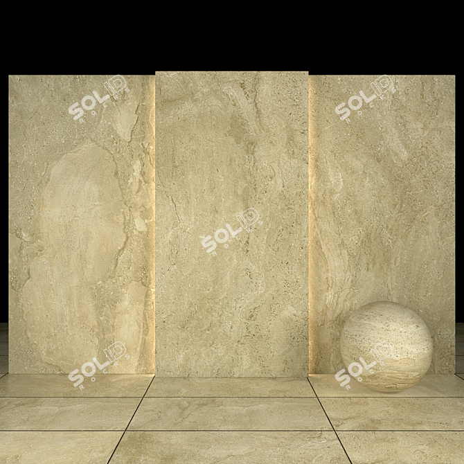 Dino Reale Marble: Exquisite Elegance 3D model image 2