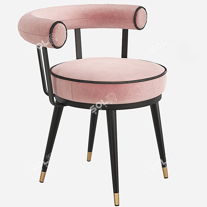 Elegant Eichholtz VICO Dining Chair 3D model image 6