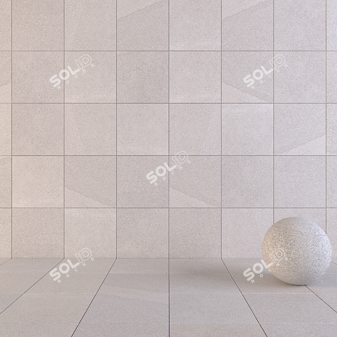 Flaviker River Moon: Contemporary Multi-Texture Floor 3D model image 1