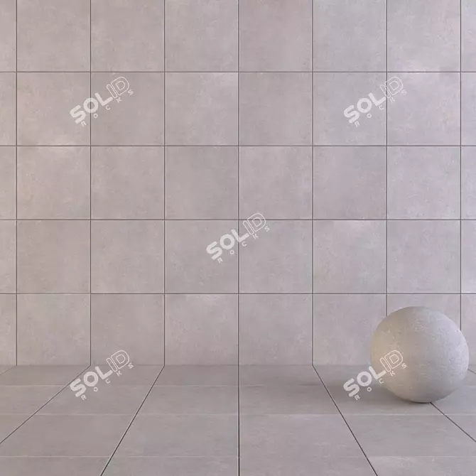  Flaviker Still Now Gray: Sleek Floor Tiles 3D model image 1