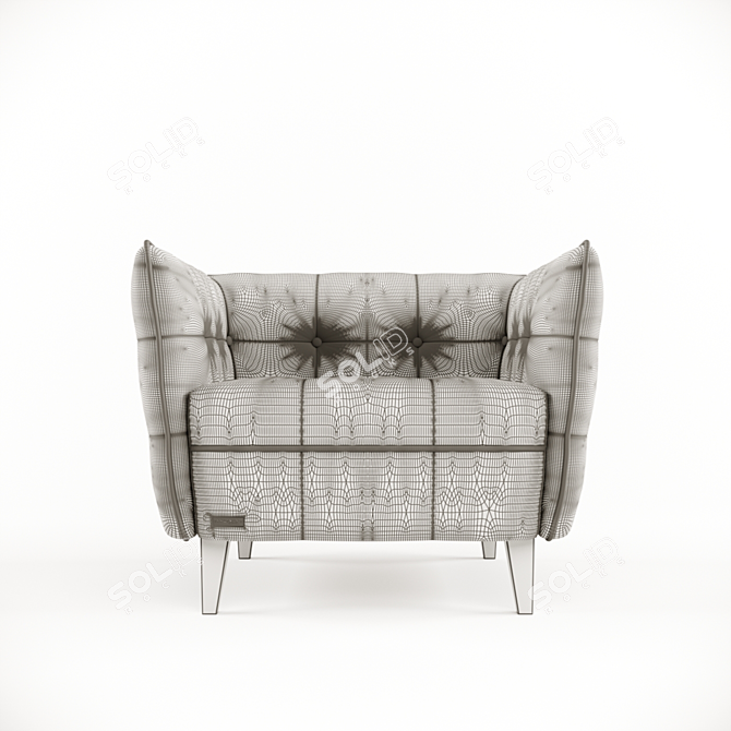 Elegant Frankof Lester Armchair 3D model image 4