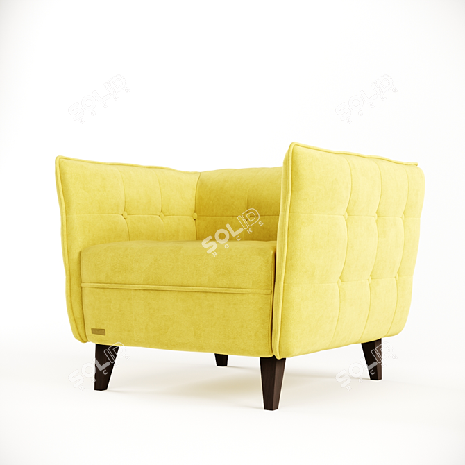 Elegant Frankof Lester Armchair 3D model image 6