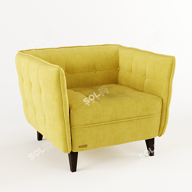 Elegant Frankof Lester Armchair 3D model image 7