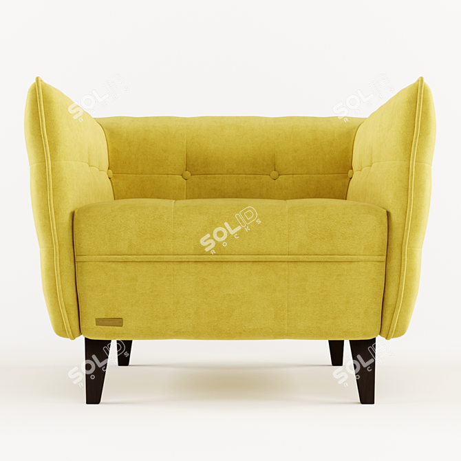 Elegant Frankof Lester Armchair 3D model image 10