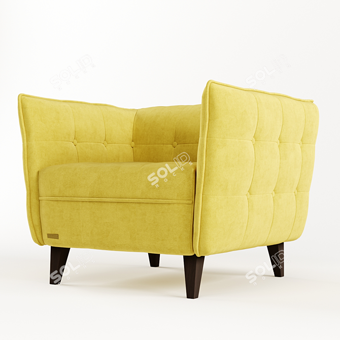 Elegant Frankof Lester Armchair 3D model image 13