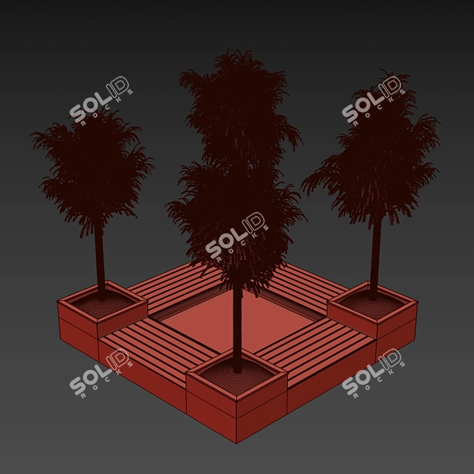 Tropical Oasis: Palm Garden 3D model image 3