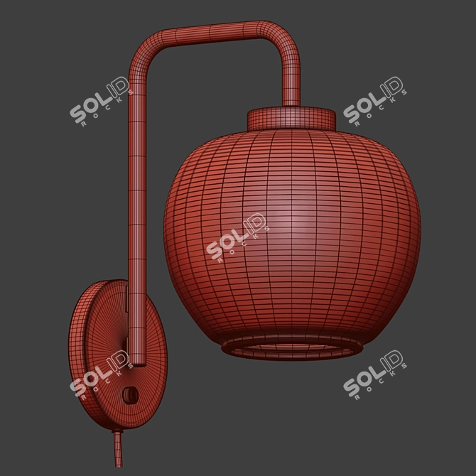 Elegant Franklin Sconce 3D model image 3