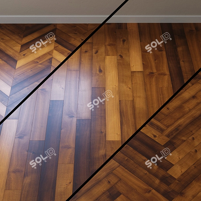 Kahrs Linnea Wild Oak Parquet 3D model image 1