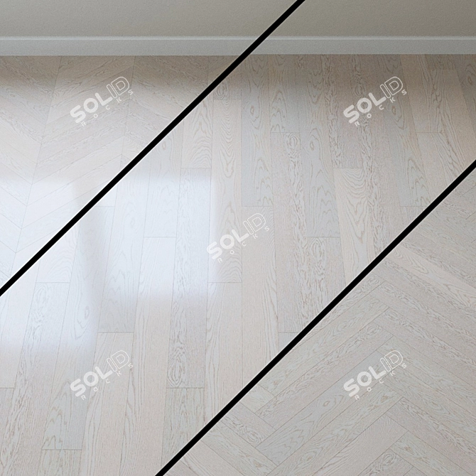 Karelia Oak Polar White Parquet 3D model image 1